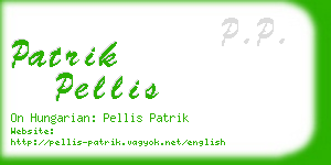 patrik pellis business card